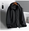 Men's Custom Windproof Waterproof Autumn Windbreaker with Logo Embroidery