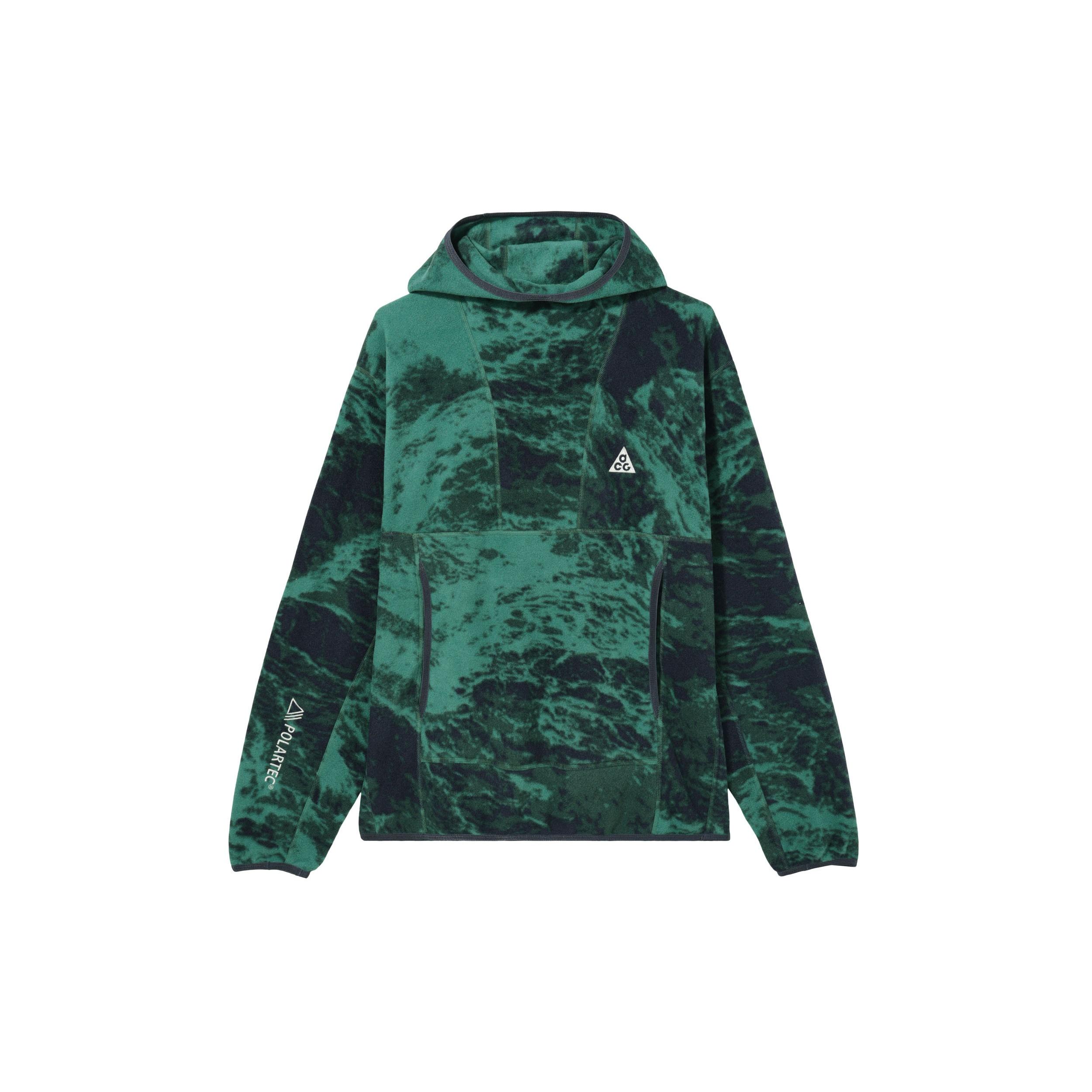 Nike ACG Wolf Tree All Over Print Hoodie Asia Sizing Green Blue Men s FN2454-361 M