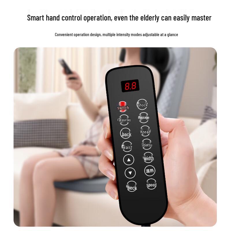 AUX Smart Heated Back and Neck Massage Cushion CN plug (adapter included)