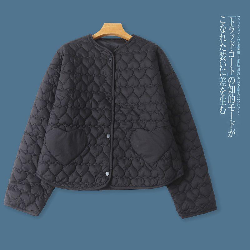 

Любовь Хлопковое пальто Осень и Зима Новая Внешняя торговля Женская одежда Простое V-образное декольте Однобортное Длинный рукав Внутренняя одежда Верхняя одежда 32364 Black C- 10-5-2 XS