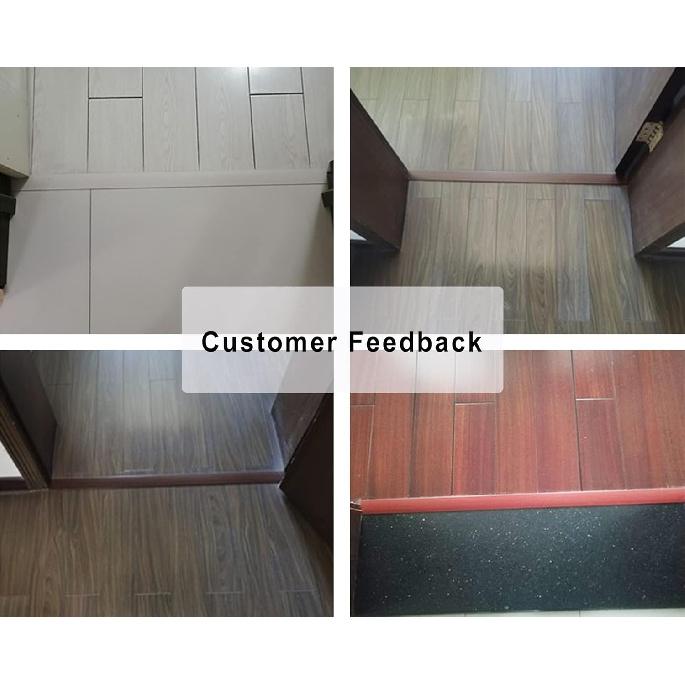 

Переходная планка 4 см шириной Алюминиевые переходные планки, Самоклеящийся стыковочный элемент, для Дерева/Плитки/Дерева/Ламината Ковра, Металлическая дверная напольная планка Style1