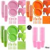 Monochrome Party Set Disposable Plastic Plate Cup Napkin Tableware Birthday Party Christmas Wedding Party