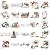 50Pcs Kawaii Siamese Cat Anime Stickers Cartoon Decals Guitar Laptop Skateboard Luggage Phone Waterproof Kid Gift Sticker