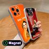 Avril Lavigne Clear TPU Magsafe Mobile Phone Case for iPhone 17 16 15 14 13 12 11 Air Pro Max Plus Mini Colorful Cover