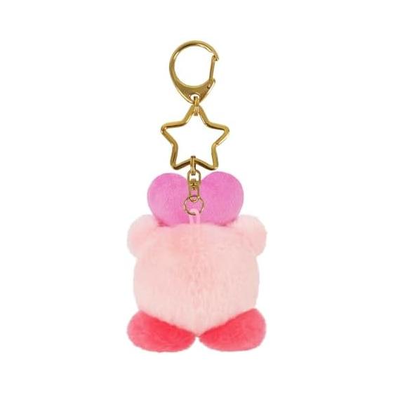 San-Ei Boeki Kirby Mini Mofu Mascot Keychain Friends Heart Throw - Mini Kirby Characters Appear As Fluffy Mascots with a Star-shaped Keyring.
