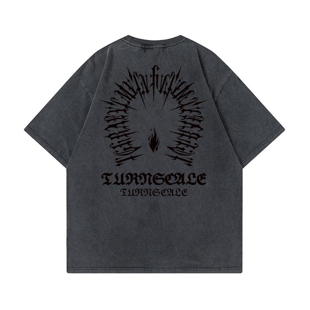 Maglietta Oversize Unisex In Cotone 230g | T-shirt Vintage Con Stampa, Manica Corta, Streetwear Casual, Taglie XS-XXL
