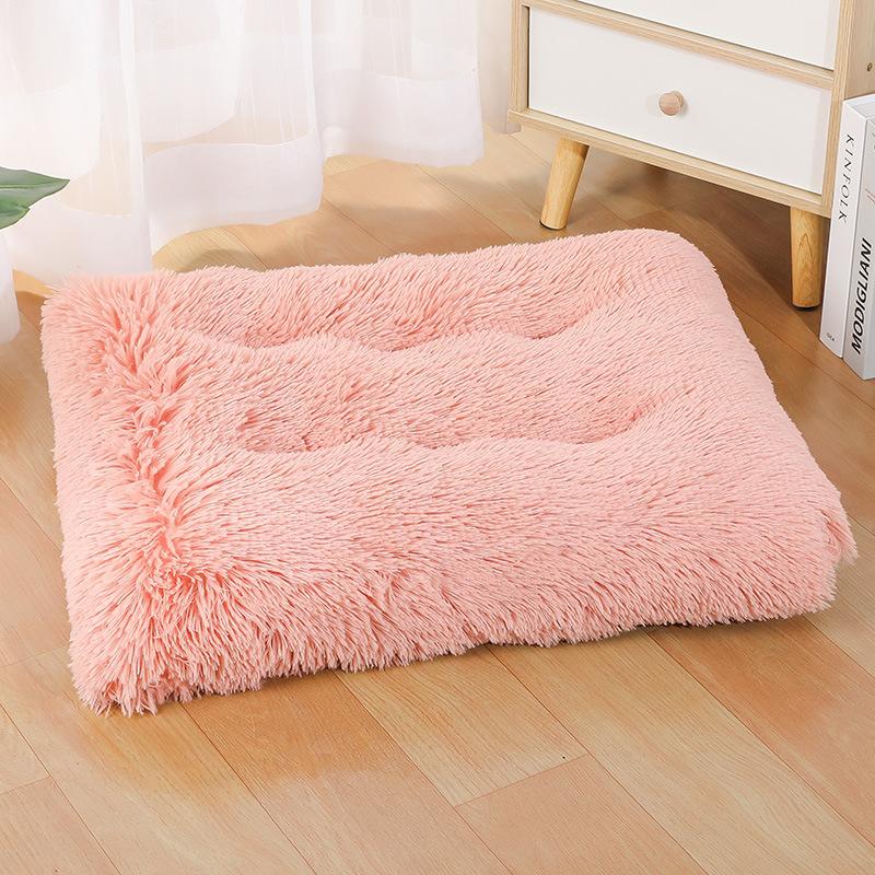 Doghouse Thickened Warm Plush Dog Bed Cat Dog Kennel Cushion Sleeping Cushion Pet Supplies