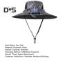 Sonnenhut mit solarbetriebenen Doppelventilatoren, breitkrempiger Outdoor-Angelhut mit USB-Aufladung, atmungsaktiver Fischerhut aus Netzstoff