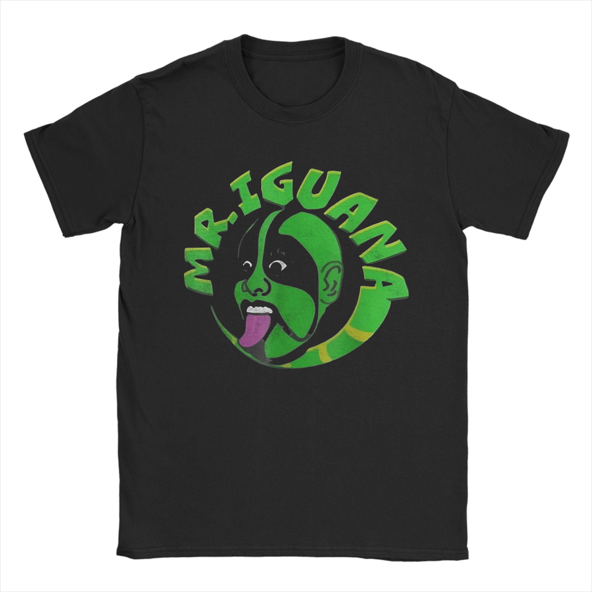 Mr Iguana T Shirt Summer Fashion T Shirts Male Pure Cotton Crewneck Plus Size Tees Short-Sleeve Y2K Funny Tops 4XL