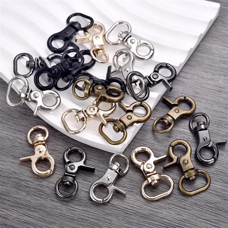 10PCS Small Clamp Buckle Zinc Alloy Material Electroplated Alloy Buckle DIY KeyChain Bag Part Accessories