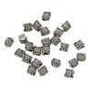 24x Wikinger-Runen-Alphabet-Zeichenperlen Bartperle für Männer Lose Abstandshalterperle DIY Schmuck Haarteil Schmutziges Zopfornament