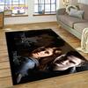 Die Twilight Saga Edward Bella Teppich für Schlafzimmer Wohnzimmer Zuhause Sofadekoration, Kinderspiel Große Dekor Bodenmatte Geschenk