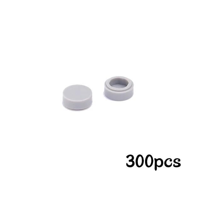 300Pcs Assemble Building Blocks Flat Tile 1x1 Round Brick 1*1 DIY Educational Tech Part fit for 98138 35380 35381 Children Toys