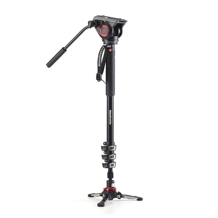 Monopode Vidéo MANFROTTO MVMXPRO500 avec rotule vidéo MVH500AH - Noir
