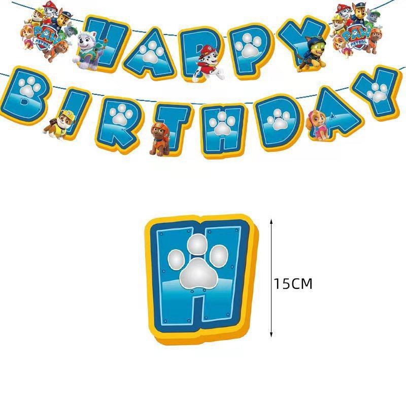 PAW Patrol Birthday Party Decoration New Version Balloon Set Disposable Tableware Kid Event Supplies Banner Backdrop Gift