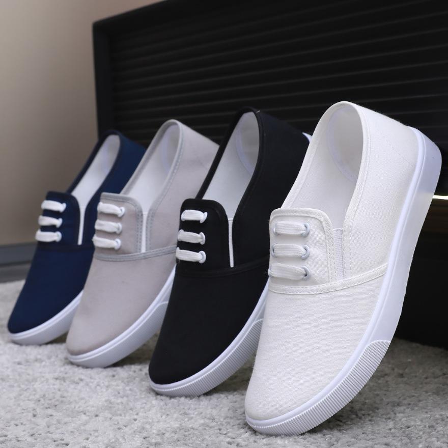 Women's Low-top Canvas Shoes Spring Versatile Casual Shoes One-pedal Lazy Shoes Overshoes Student Cloth Shoes
