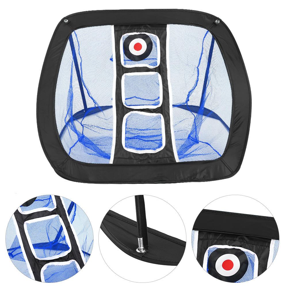 Portable Professional Sports Golf Training Practice Net Balls Target Exercise Accessories for Beginners (Black   Blue )