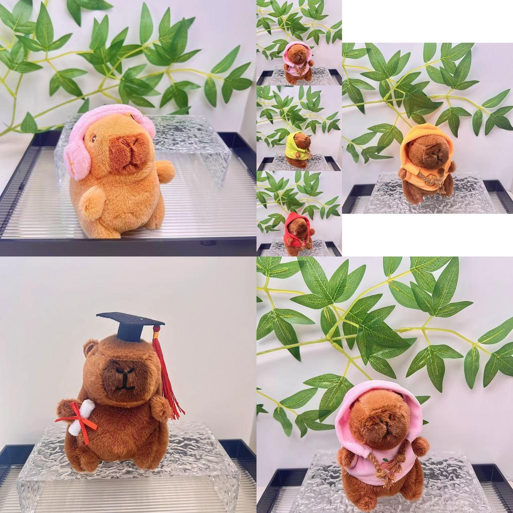 Soft And Cuddly Capybara Plush Doll Keychain Great For Kids And Animal Lovers