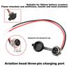 Balancing Scooter Hoverboard 10A 3 Pin Aviation Head Charger Plug Port Replacement Practical Electric Balance Car Accessories