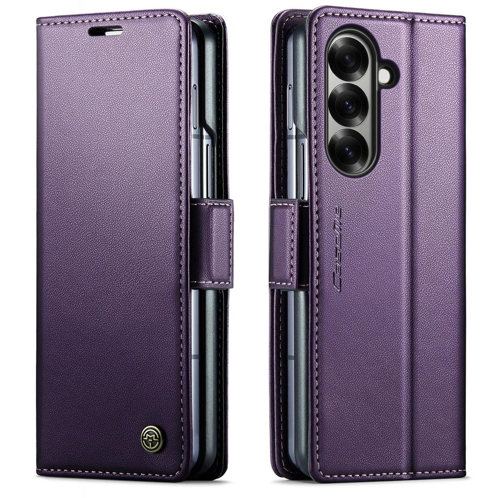 CaseMe For Samsung Galaxy Z Fold 7 Magnetic Flip Leather Wallet Case Skins Cover