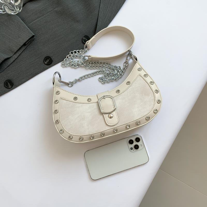 Handliche Mode Motorradstil Knödeltasche für Damen Sommer Neu Koreanische Ausgabe Trendig Vielseitig Lässig Publikum Crossbody