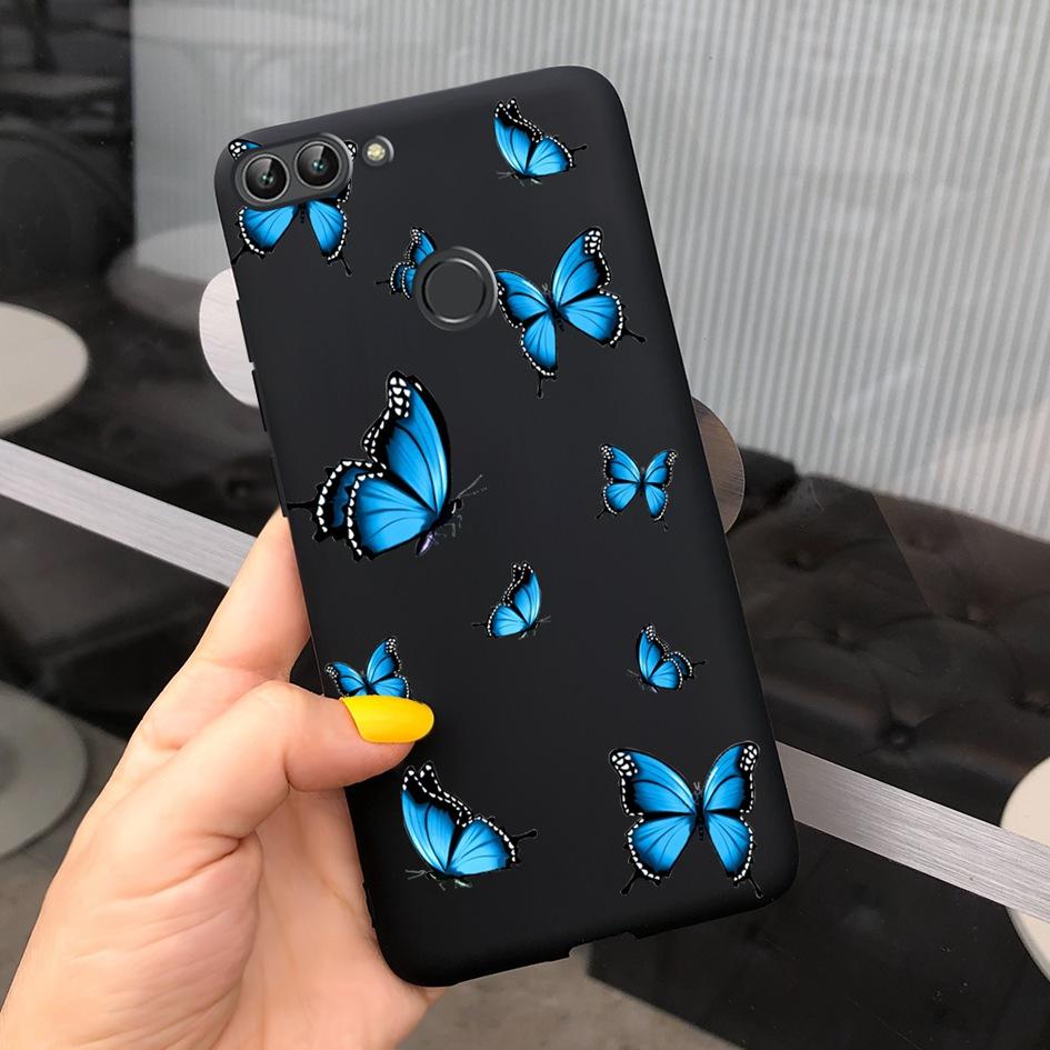 For Huawei P Smart Case For Huawei P Smart 2018 Daisy Flower Phone Case FIG-LX1 Soft Tpu Silicone Back Cover On PSmart 5.65" Bag