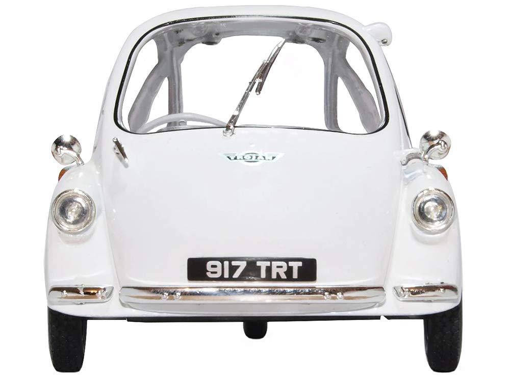 OXFORD Heinkel Trojan Scale Miniature Model Heinkel Trojan Bubble Tricycle 1/18 Car, Car, (White)