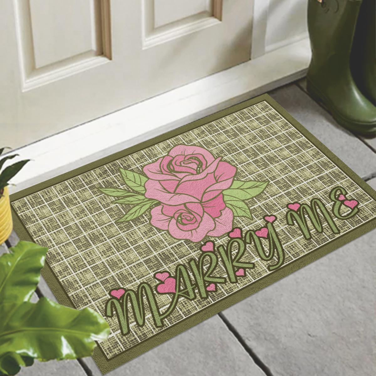 

Толстые квадратные коврики для улицы с цветочным принтом Cross-Border 40x60 cm