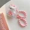 Bow Transparent Earphone Cover For Apple Airpod4 Bluetooth Protective Cover Airpodpro Bead Bracelet 3