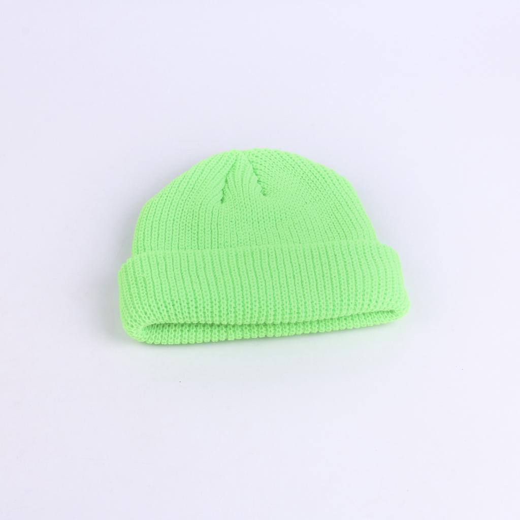 Cold Hat Men's Autumn and Winter New Wool Hat Street Fashion Landlord Hat Korean Short Knitted Melon Leather Hat European and American
