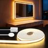 Good ! 24V Dressing Mirror Lamp Strip Silica Gel COB Neon Light Tape 2m-10m,Penetrable Mirror 20mm Touch Sensor Swtich Dimmer
