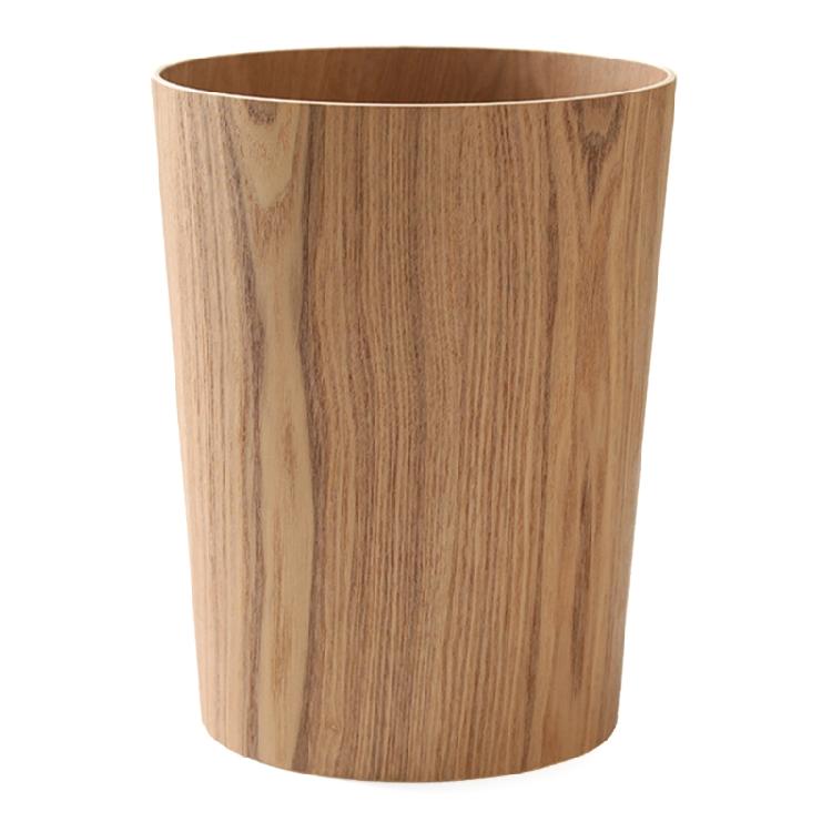 Papelera Cesta de Papel Higiénico para Oficina Baño Dormitorio Suministros Material de Madera