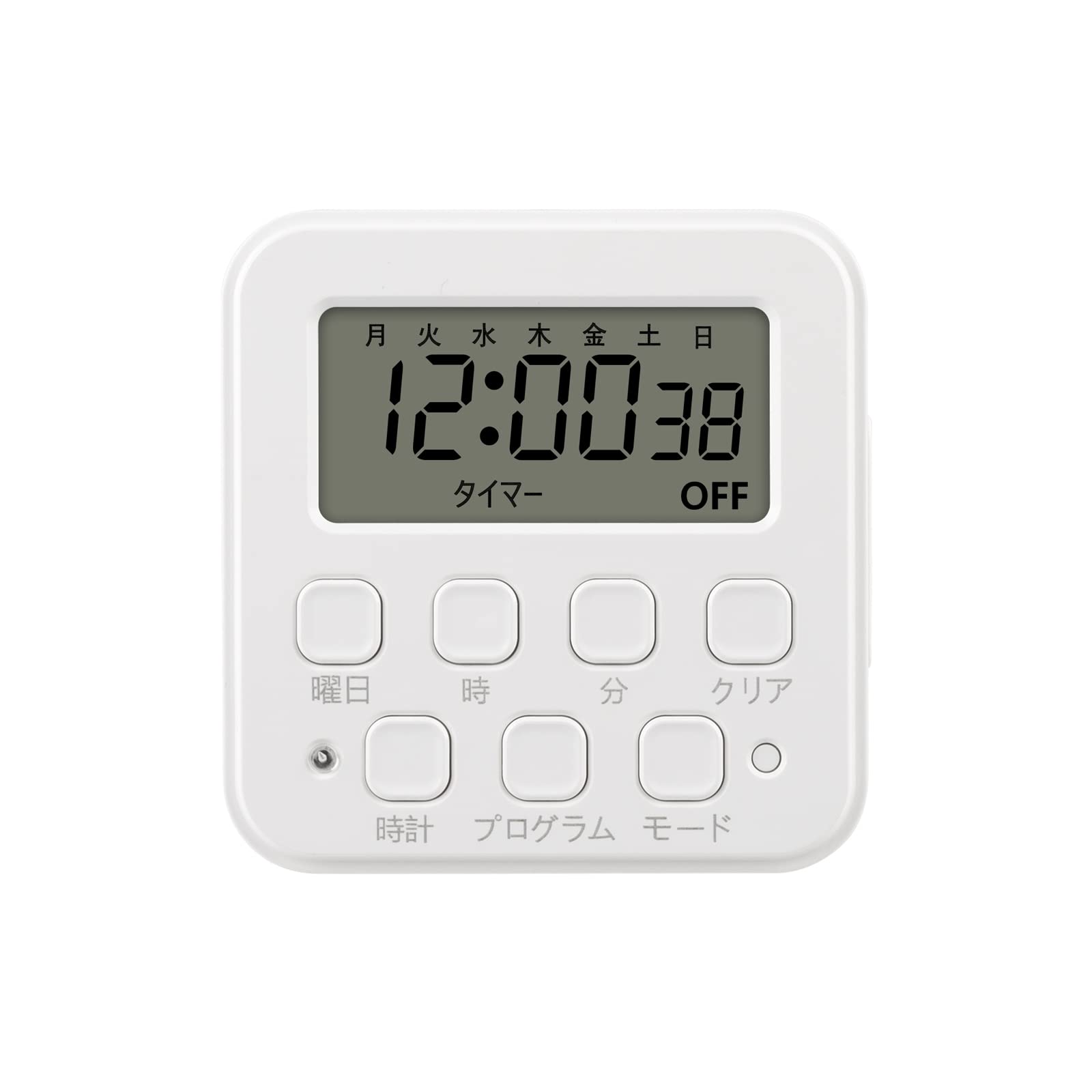 

BN-LINK Smart Digital Outlet Timer with Switch, Programmable, Large Screen, White, Repeat Function, 20 Programs, Saves Time and Energy, AC100V 15A