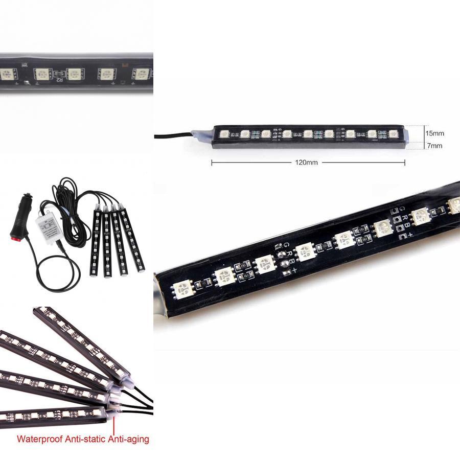 Vibrant Led Car Interior Atmosphere Lights Sound-activated Footwell Decoration