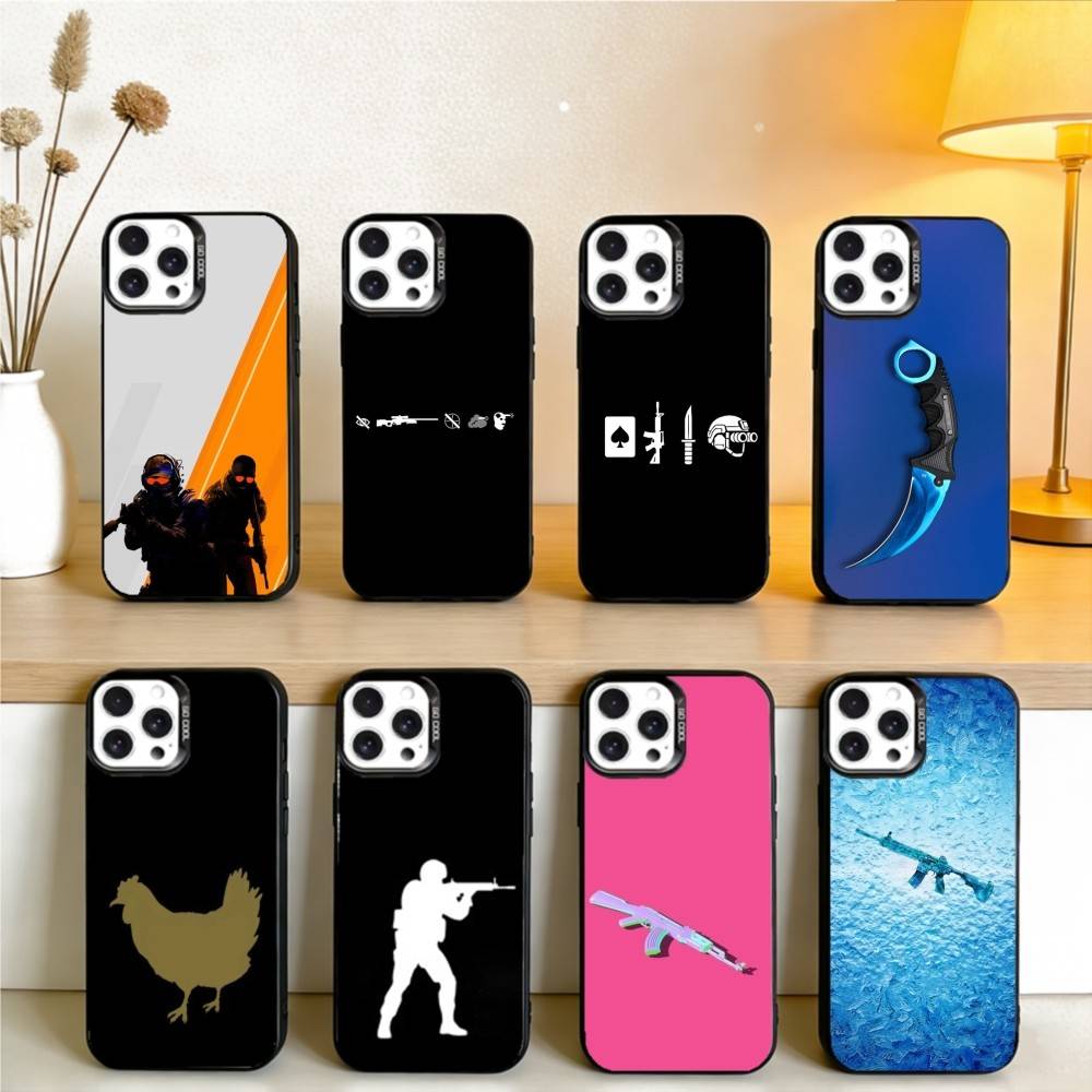 Game Counter Strike CS GO Phone Case For IPhone 16 17 15 14 12 13 Pro Max Black Color Shockproof Cover