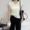 Women's Wool Ice Silk Sleeveless Knitted Bottom Shirt Slim Outer Wear Inner Vest Top