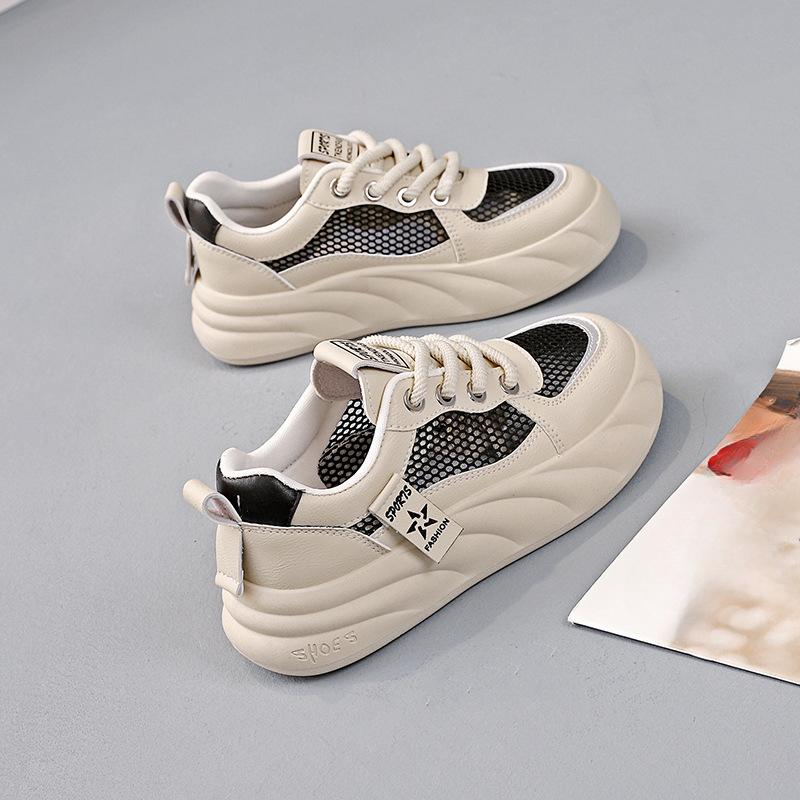New Dad Shoes Women's All-Match Platform Casual Sneaker Student Sports Fashionable Breathable Durian Bottom Women's Shoes