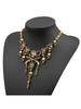 Neues Modell Vintage Piraten Totenkopf Statement Halskette für Damen Gothic Punk Skelett Choker Halskette Collier Femme Schmuck