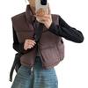 Kleine Kendou-Weste Damen Kurz Herbst und Winter Neu Bonbonfarbe Weste Mode Weste Trend