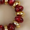 Vintage Irregular Beaded Stretch Bracelet Chunky Bead Bangle Trendy Jewelry For Women Daily Party Stackable Wrist Accessory