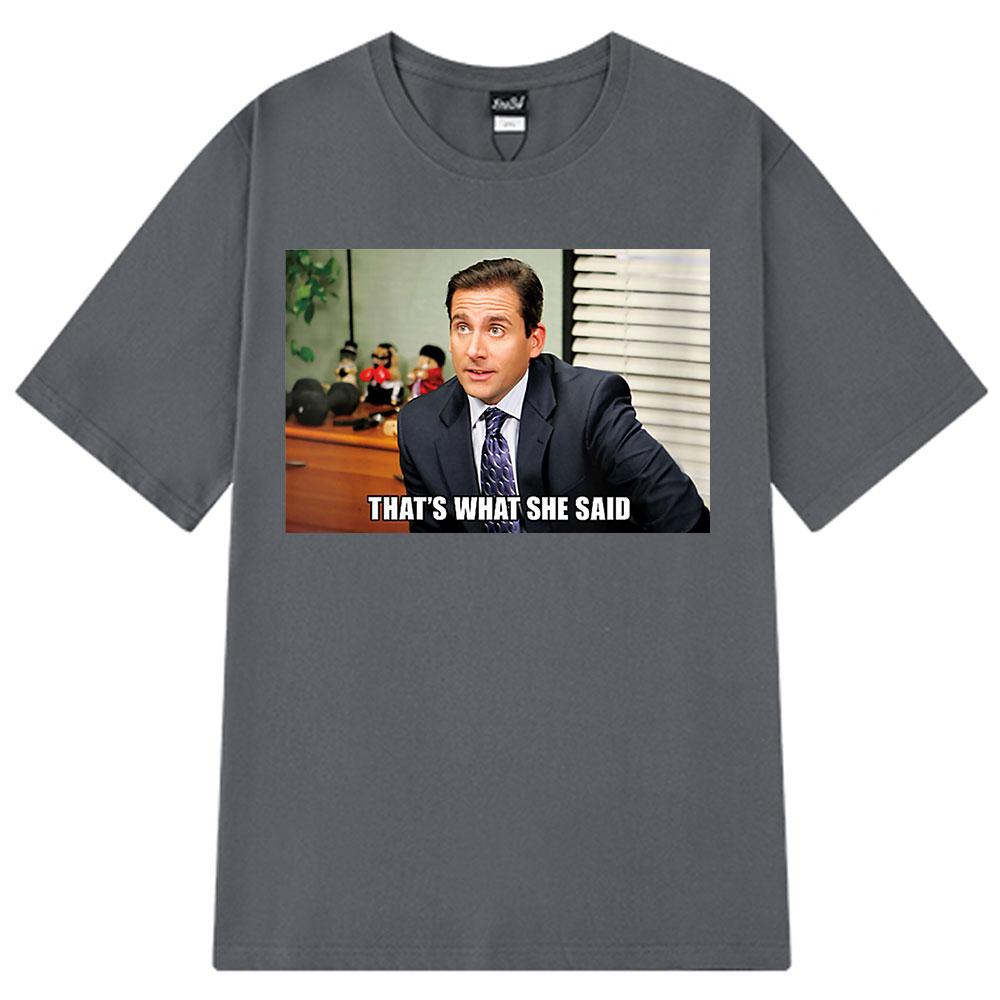 Michael Scott, That's The T-shirt She Mentioned for The TV Series "The Office" Dwight Schrute Jim Halpert Pure Cotton T-shirt