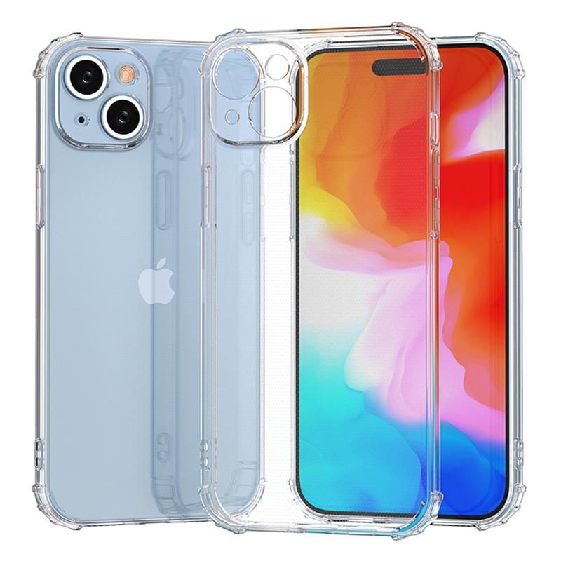 

Super Clear Phone Case for iPhone 15 Plus,Anti-Scratch TPU Shell Four Corner Drop Protection Phone Cover A