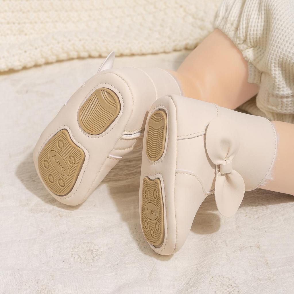 Stylish Winter Bow Baby Shoes - Trendy and Cute Toddler Footwear
