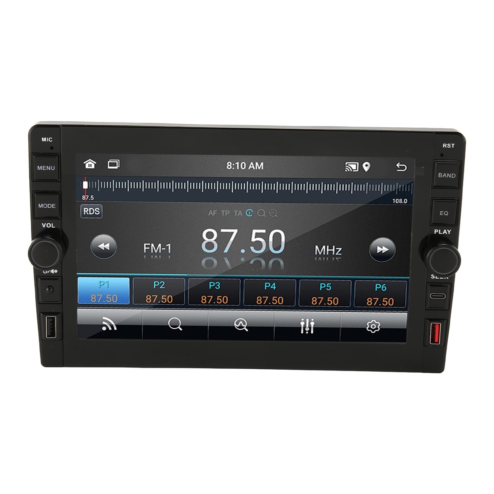 

Автомобильный мультимедийный проигрыватель 9 дюймов HD сенсорный экран стерео универсальный 2 Din для Android 12 GPS WiFi FM с 12 1GB+32GB