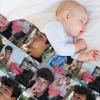 Blake Gray Collage Throw Blanket Luxury Thicken Fashion Sofas Cute Plaid Designers Blankets