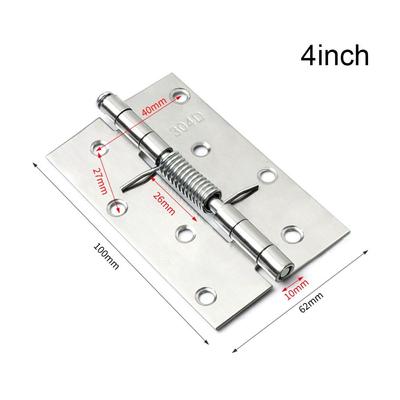 Stainless Steel Automatic Rebound with Spring Door Hinges Furniture Supplies Cross Hinge Window Accessories