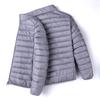50 down jackets can be opened 24 autumn and winter new men's stand-up collar baseball jacket light and warm