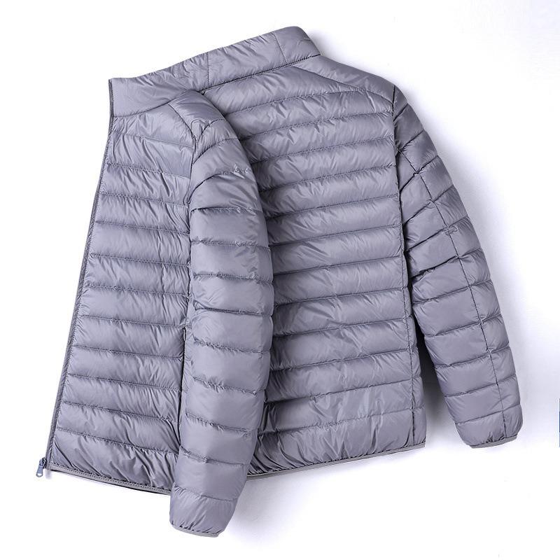 50 down jackets can be opened 24 autumn and winter new men's stand-up collar baseball jacket light and warm