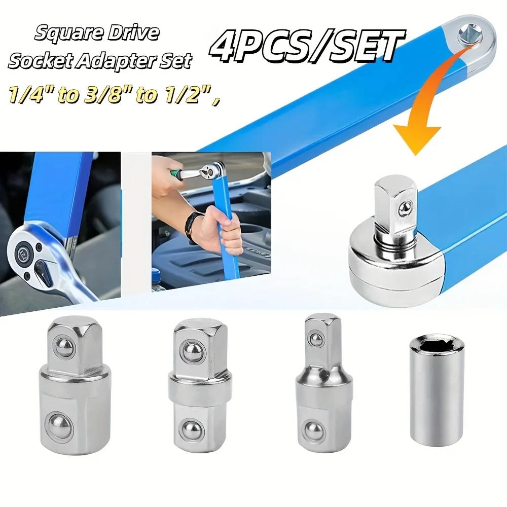 

Socket Converter Set 4pcs Ratchet Wrench Adapter Sleeve Chrome Vanadium Steel Sizes 38 to 14 38 to 12 38 to 38 China Mainland
