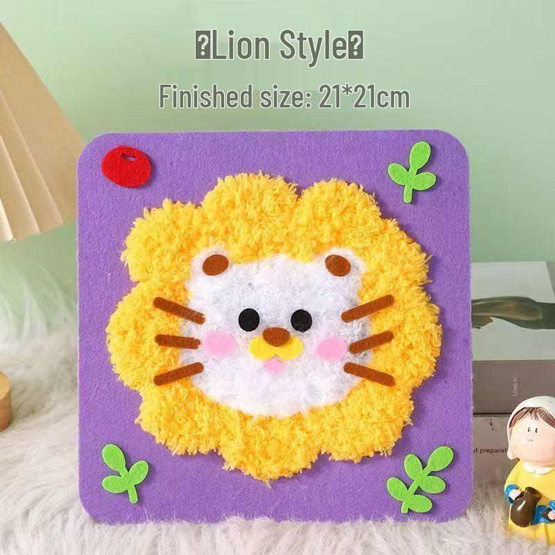 Creative Cartoon Wool Embroidery Kit for Kids: Educational DIY Sewing Toy